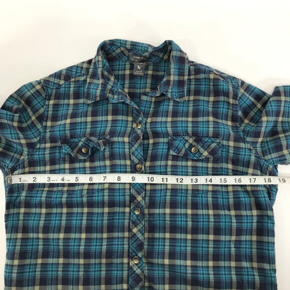 Eddie Bauer Classic Fit Button Up Shirt Women's Small Plaid 100% Cotton Outdoor - Picture 8 of 12